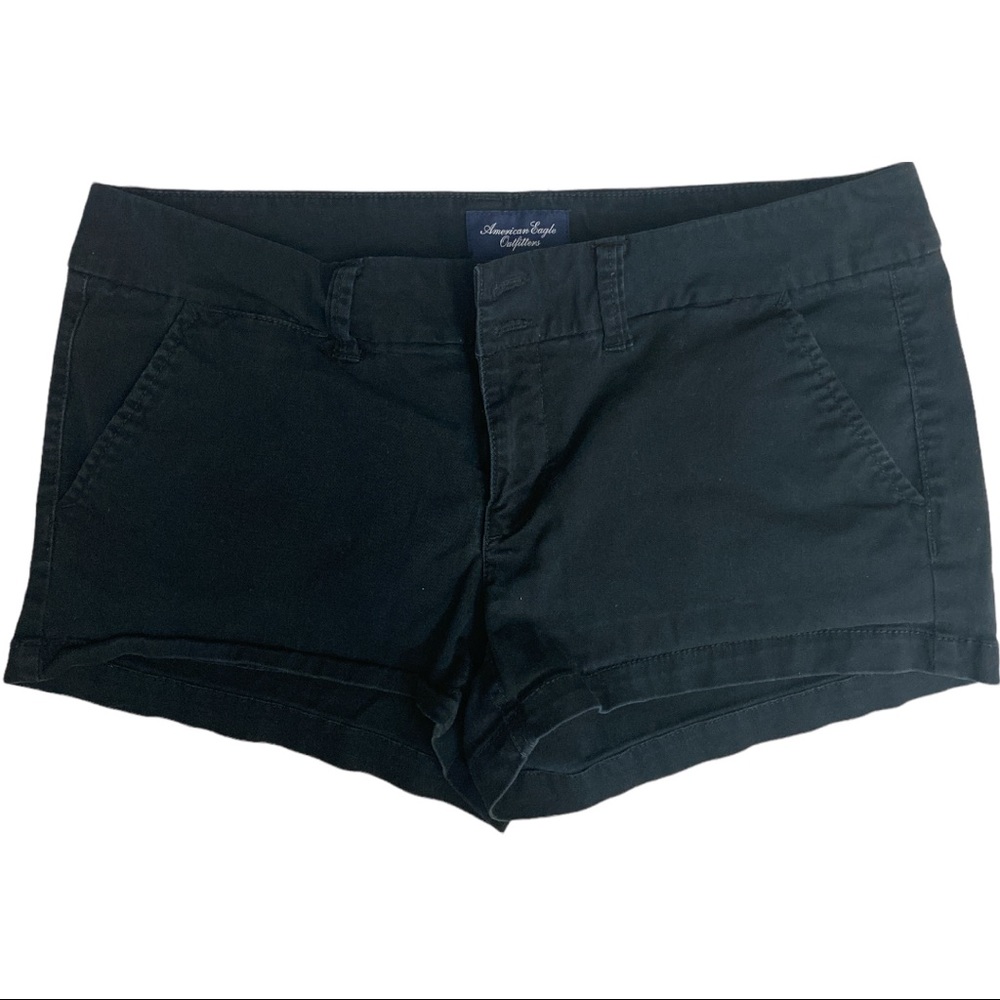 Black Denim Shorts - American Eagle - Size 10
